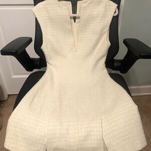 Commense Ivory Sleeveless Mini Dress